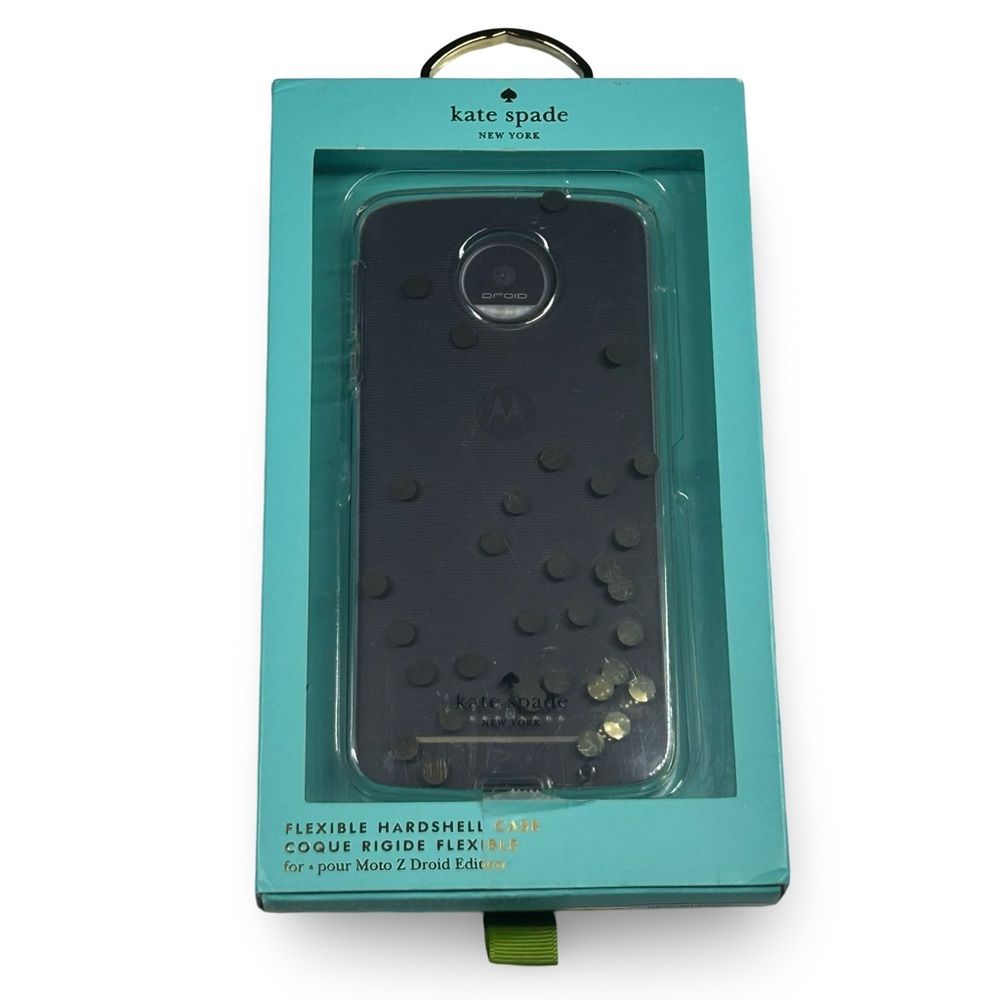 Kate Spade Moto Z Droid Edition Flexible Hardshell Cell Phone Case Designer